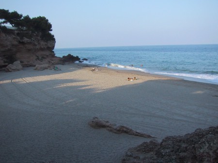 Stranden ved La Cala prosjektet mot st kl 21.